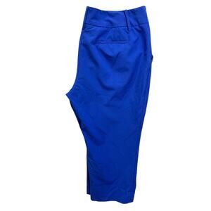 Size 18 Ellen Tracy Company Womens Crop Dress Pants Royal Blue